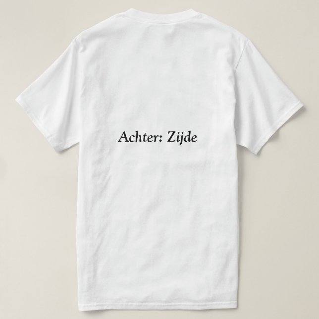 Spock t shirt, play word on T-Shirt (Design Back)