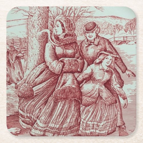 Spode Limited Ed Christmas Image Square Paper Coaster