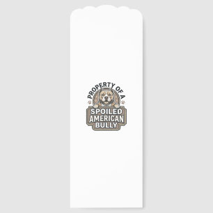 Spoiled American Bully Vintage Engraving Design_1 Bookmarks