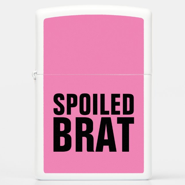 SPOILED BRAT PINK ZIPPO LIGHTERS FOR LADIES (Front)