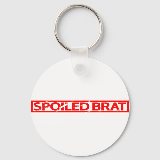 Spoiled Brat Stamp Keychain (Front)