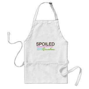 Spoiled By Grandma Adult Apron