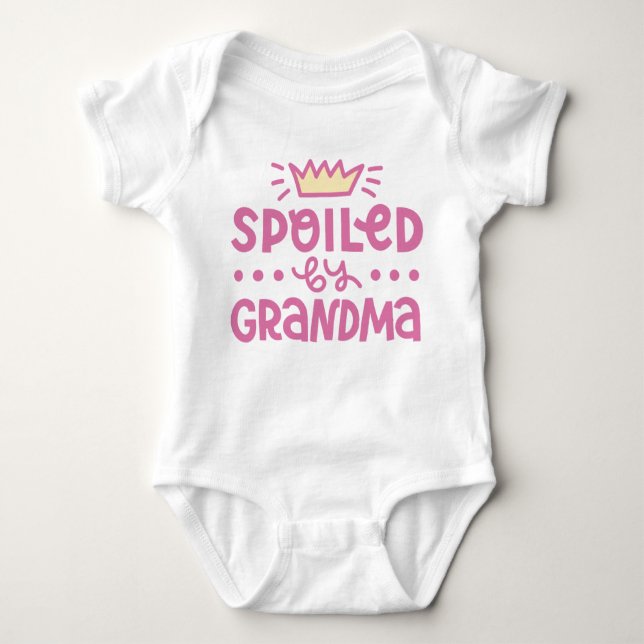 Spoiled By Grandma Baby Bodysuit (Front)