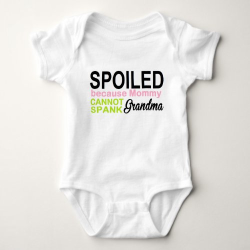 spoiled by grandma baby bodysuit