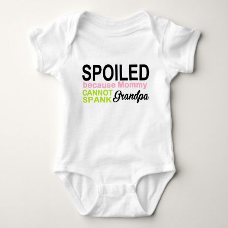 Spoiled By Grandpa Baby Bodysuit