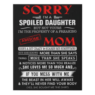 Spoiled Daughter Faux Canvas Print