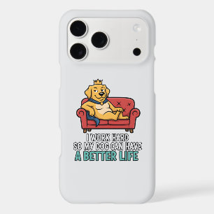 Spoiled Dog King Funny Quote Illustration iPhone 17 Pro Max Case