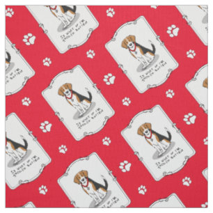 Spoiled Rotten Beagle (tri color 3) Dog Funny Fabric
