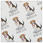 Spoiled Rotten Beagle (tri color 3) Dog Funny Fabric