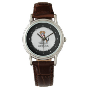 Spoiled Rotten Beagle (tri color 3) Dog Funny Watch