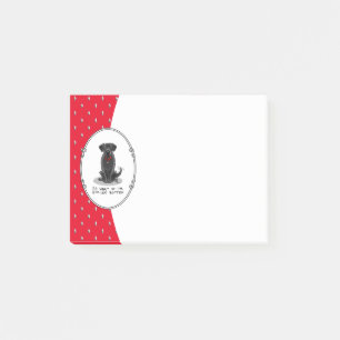 Spoiled Rotten Black Lab Labrador Retriever Dog Post-it Notes