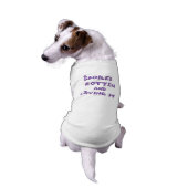 Spoiled Rotten Dog Tank Top (Purple Text) (Back)