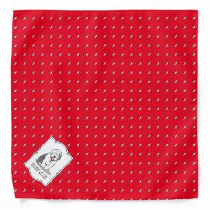 Spoiled Rotten Old English Sheepdog (Gray 1) Funny Bandana