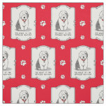 Spoiled Rotten Old English Sheepdog (Gray 1) Funny Fabric