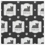 Spoiled Rotten Skye Terrier Dog (black) Cute Funny Fabric
