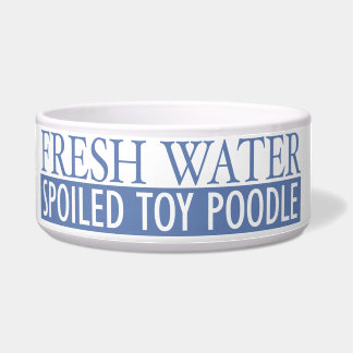 spoiled toy poodle bowl
