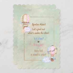 Spoiler Alert Gender Reveal Party Invitation