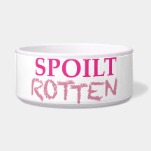 Spoilt Rotten Logo Large Pet Bowl