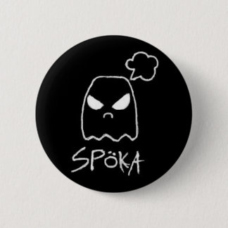 Spöka Black Pinback Button