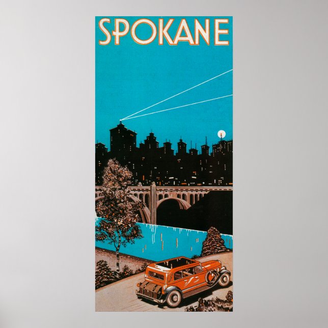Spokane Advertising Poster #1Spokane, WA (Front)