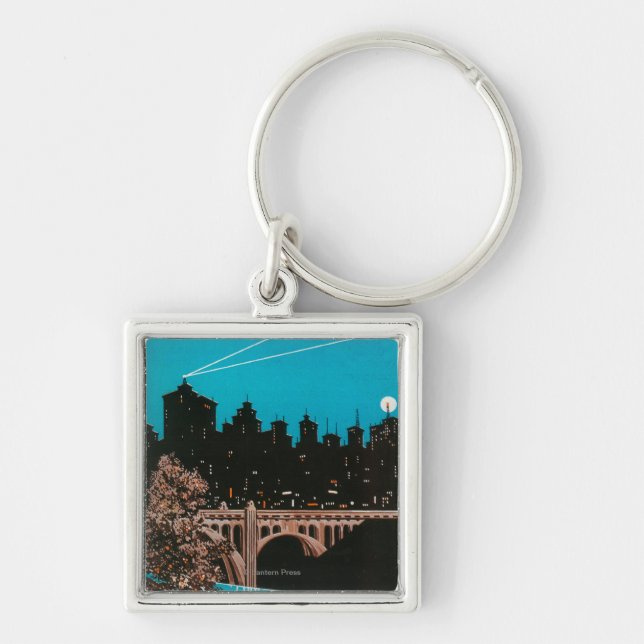 Spokane Advertising Poster #1Spokane, WA Keychain (Front)