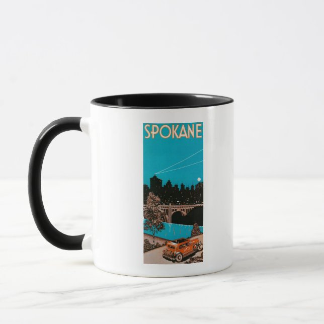 Spokane Advertising Poster #1Spokane, WA Mug (Left)