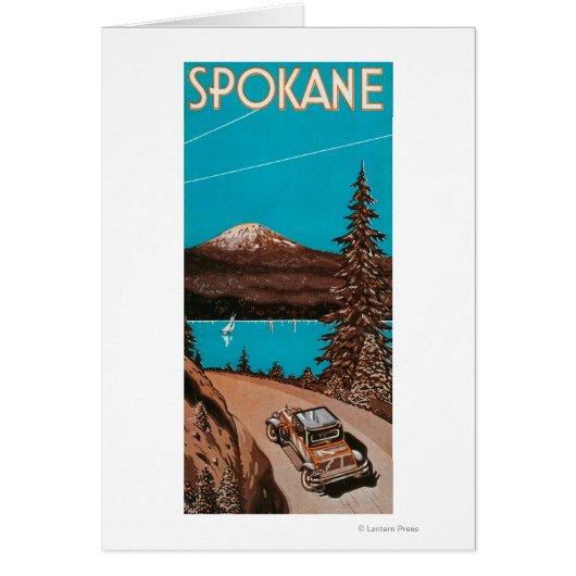 Spokane Advertising Poster #2Spokane, WA Cards (Front)