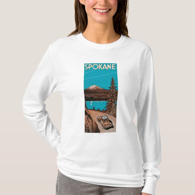 Spokane Advertising Poster #2Spokane, WA T-Shirt (Front)