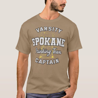 Spokane Drinking Team Captain Washington Beer Love T-Shirt