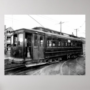 SPOKANE ELECTRIC STREET CAR  1915 POSTER