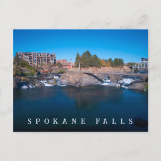 Spokane Falls Spokane Washington Postcard