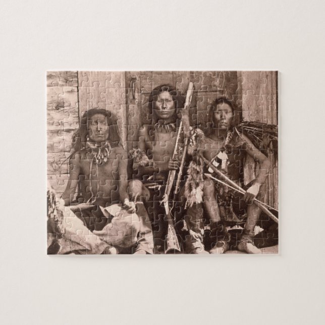 Spokane Indians, 1861 (b/w photo) Jigsaw Puzzle (Horizontal)