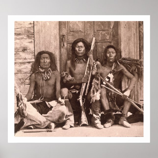 Spokane Indians, 1861 (b/w photo) Poster (Front)