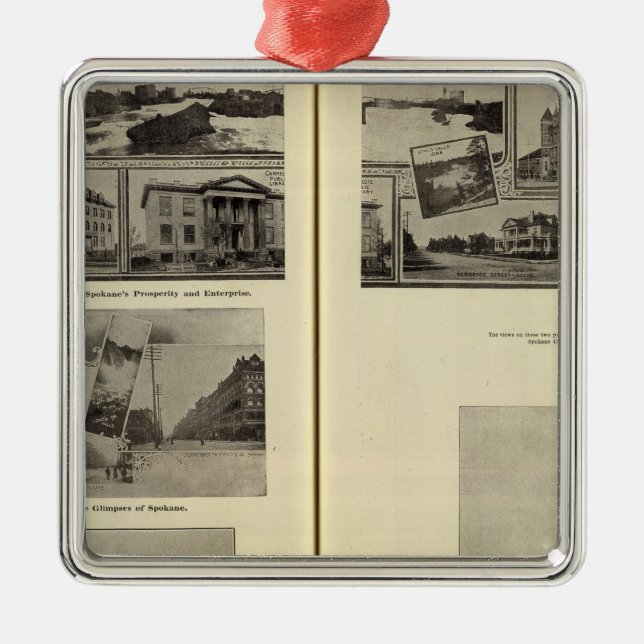 Spokane Metal Ornament (Front)