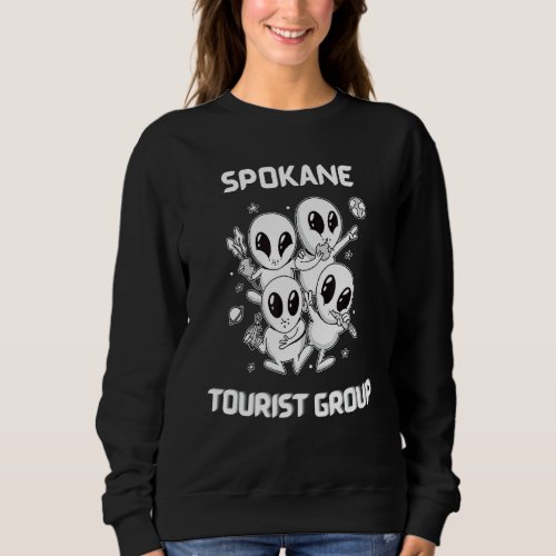 Spokane Native Pride Alien Funny State Tourist Spa Sweatshirt