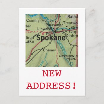 Spokane New Address Announcement by studioportosabbia at Zazzle