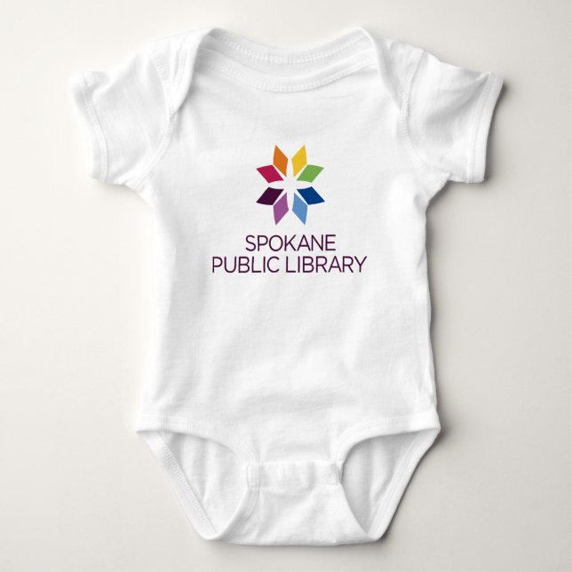Spokane Public Library Baby Bodysuit (Front)