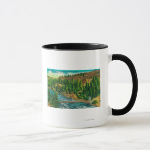Spokane River and Suspension Foot Bridge Mug