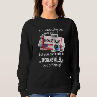 Spokane Valley Boarding Pass  Spokane Valley Girl Sweatshirt