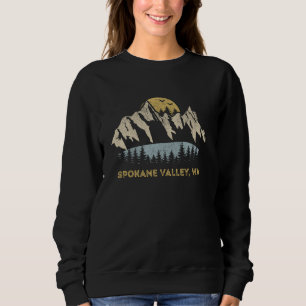 Spokane Valley Washington Mountain Sunset Sunrise Sweatshirt