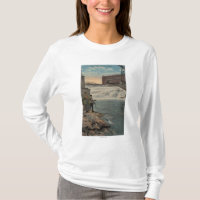 Spokane, WA - Couple Fishing on Lower Falls