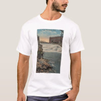 Spokane, WA - Couple Fishing on Lower Falls