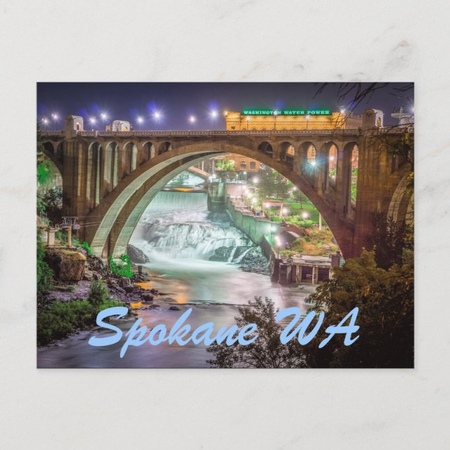 SPOKANE WA POSTCARD (Front)