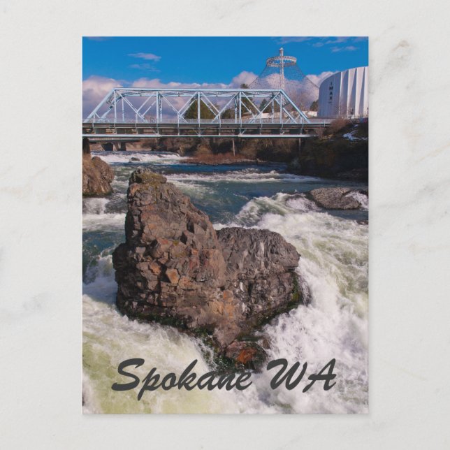 SPOKANE WA POSTCARD (Front)
