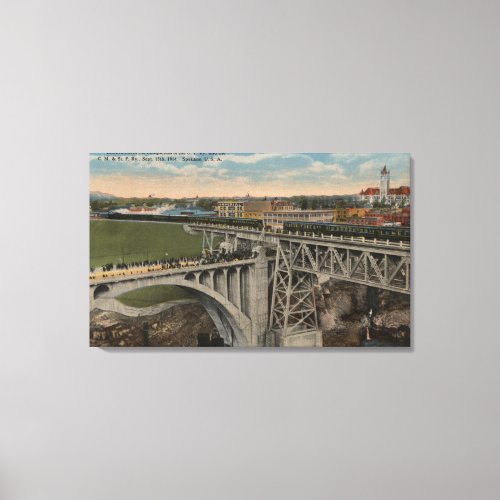 Spokane WA _ Union Pacific Railway Completion Canvas Print