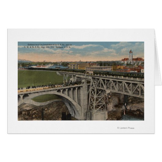 Spokane, WA - Union Pacific Railway Completion Cards (Front Horizontal)