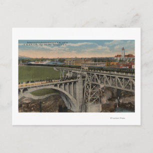 Spokane, WA - Union Pacific Railway Completion Postcard