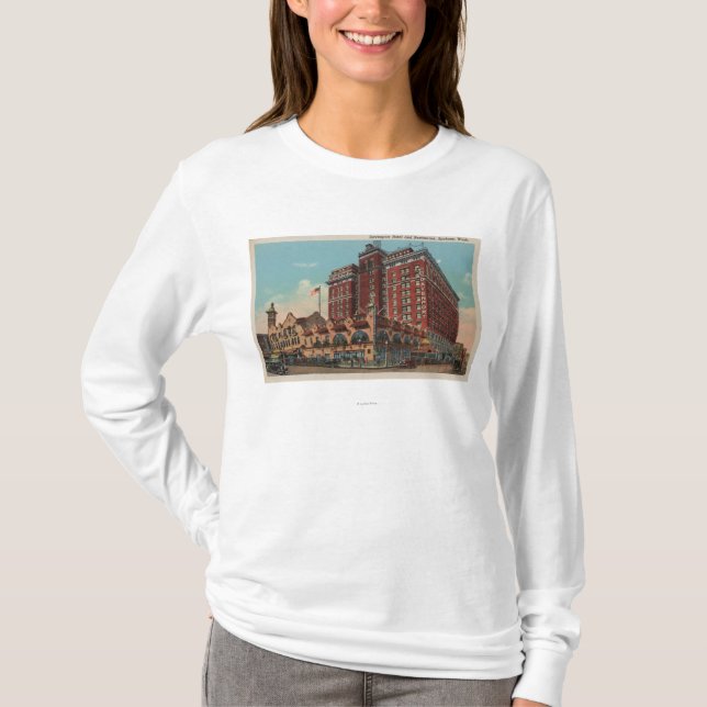 Spokane, WA - View of Davenport Hotel #1 T-Shirt (Front)