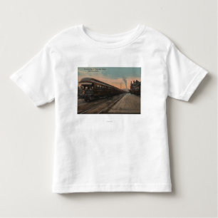 Spokane, WA - View of N. Pacific Train & Depot Toddler T-shirt