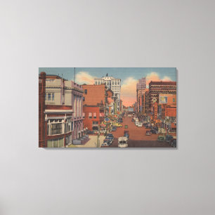 Spokane, WA - View of Riverside Ave. Canvas Print